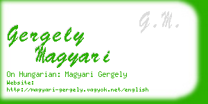 gergely magyari business card